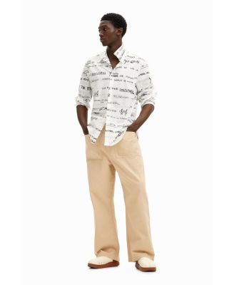 Men's Long-sleeve shirt with lettering