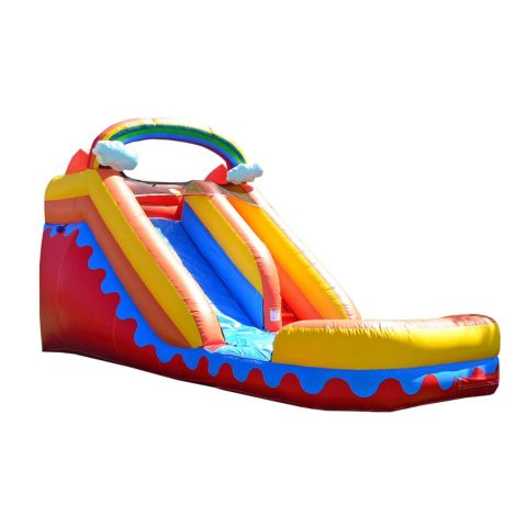 Детская игрушка Jumporange Rainbow Cloud 14 Ft Vinyl Inflatable Water Slide with Pool, For up to 2 People, Ages 6+, цвет: Open Miscellaneous