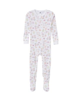 Baby Girls Baby Snug Fit Footed Pajamas, 2-Pack, Dogs