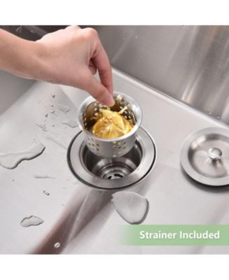 30 Inch Kitchen Sink for Single Bowl,Undermount Kitchen Sink Stainless Steel Sink 16 Gauge Kitchen Sinks with Accessories, Easy Drain