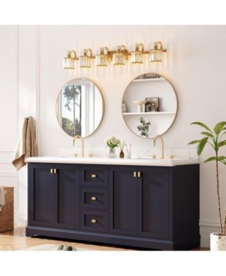 Bathroom Vanity Light 6 Light Modern Bathroom Vanity Light Fixtures Over Mirror Modern Crystal Vanity Lighting