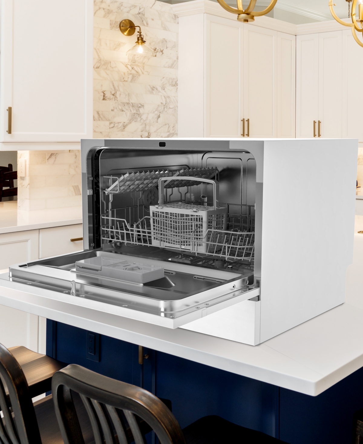 Farberware 6-piece Professional Countertop Dishwasher Fcd06sdwht In White