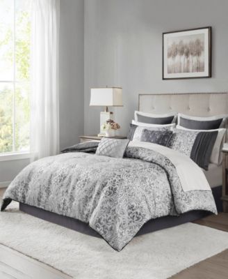 Madison Park Emilia Jacquard 12-Pc. Comforter Set, King