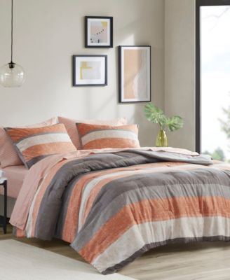 Jaxon Wide Stripe 7-Pc. Comforter Set, Full