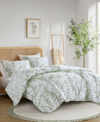 Aria Floral Print Reversible 3-Pc. Comforter Set, Full/Queen