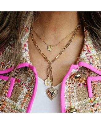 Gold Filled Dainty Chain With Butterfly Charm Necklace