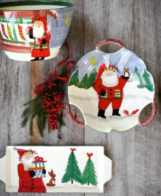 Old St. Nick Handled Rectangular Platter