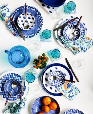 Santorini Assorted Dinner Plates - Set of 4