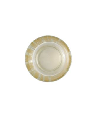 Rufolo Glass Gold Brushstroke Votive