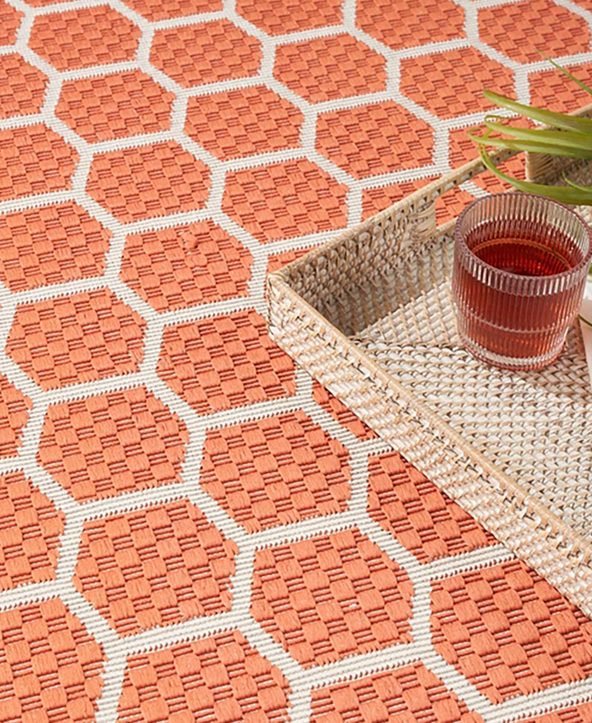 Nourison Home Twist Reversible Tws01 2'2"x8' Runner Area Rug In Coral