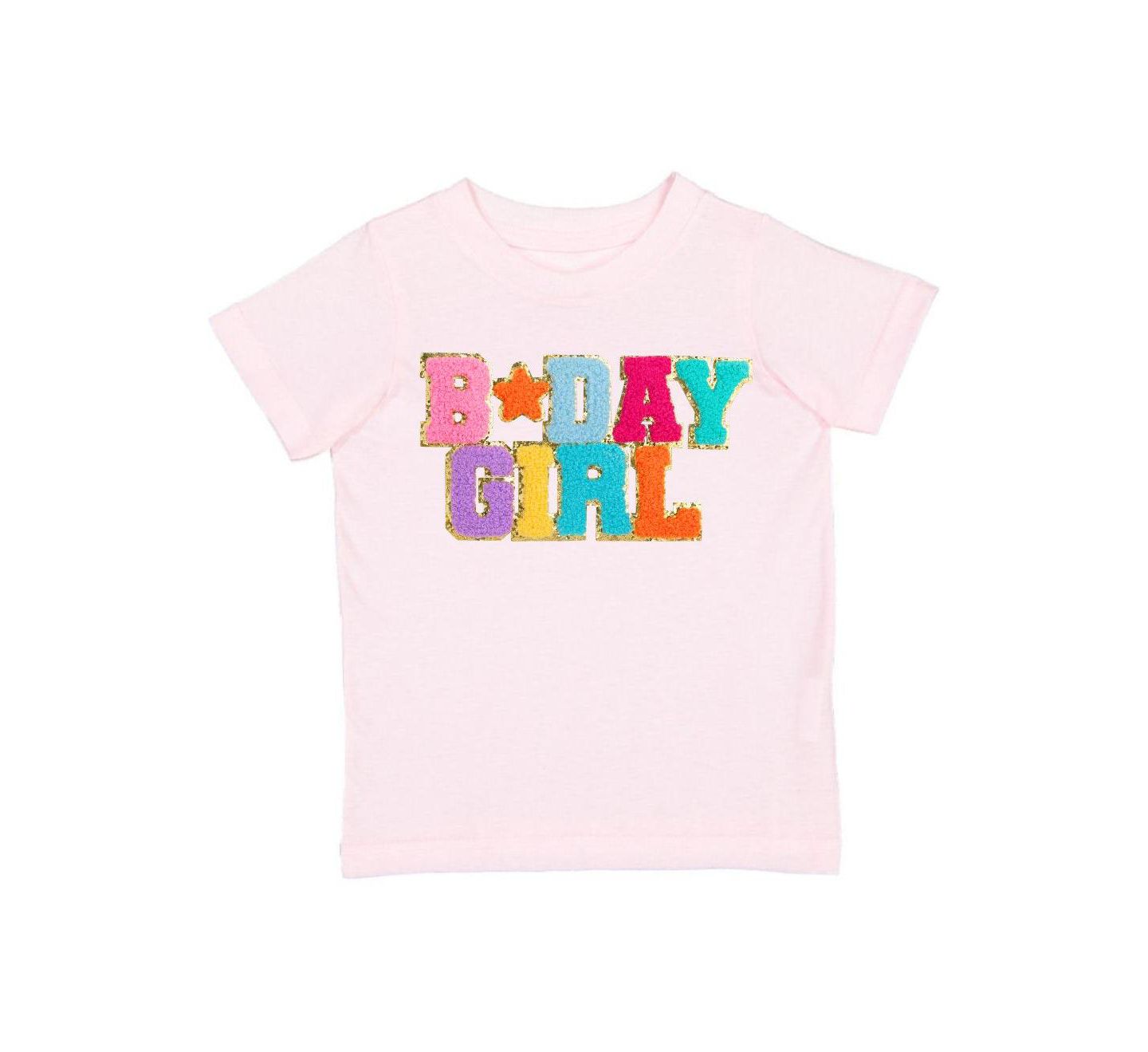 Футболка Sweet Wink Birthday Patch Short Sleeve для девочек-малышей, цвет: Розовый — фото 1