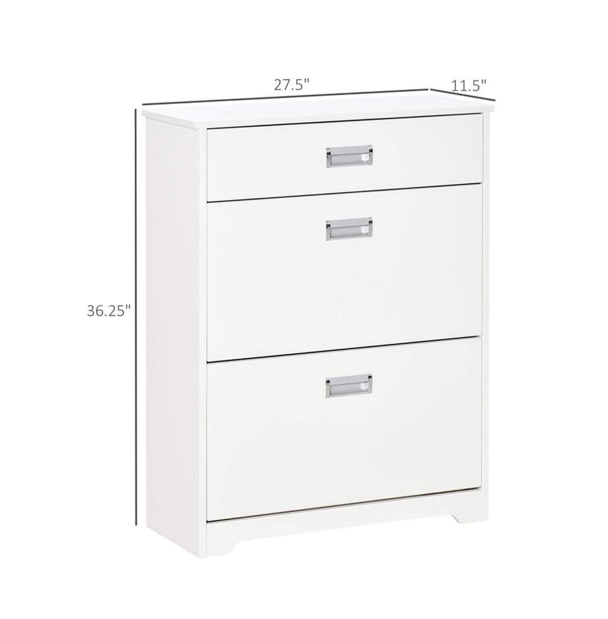 Slickblue 3-Drawer Shoe Cabinet for Stylish and Organized Storage Solutions