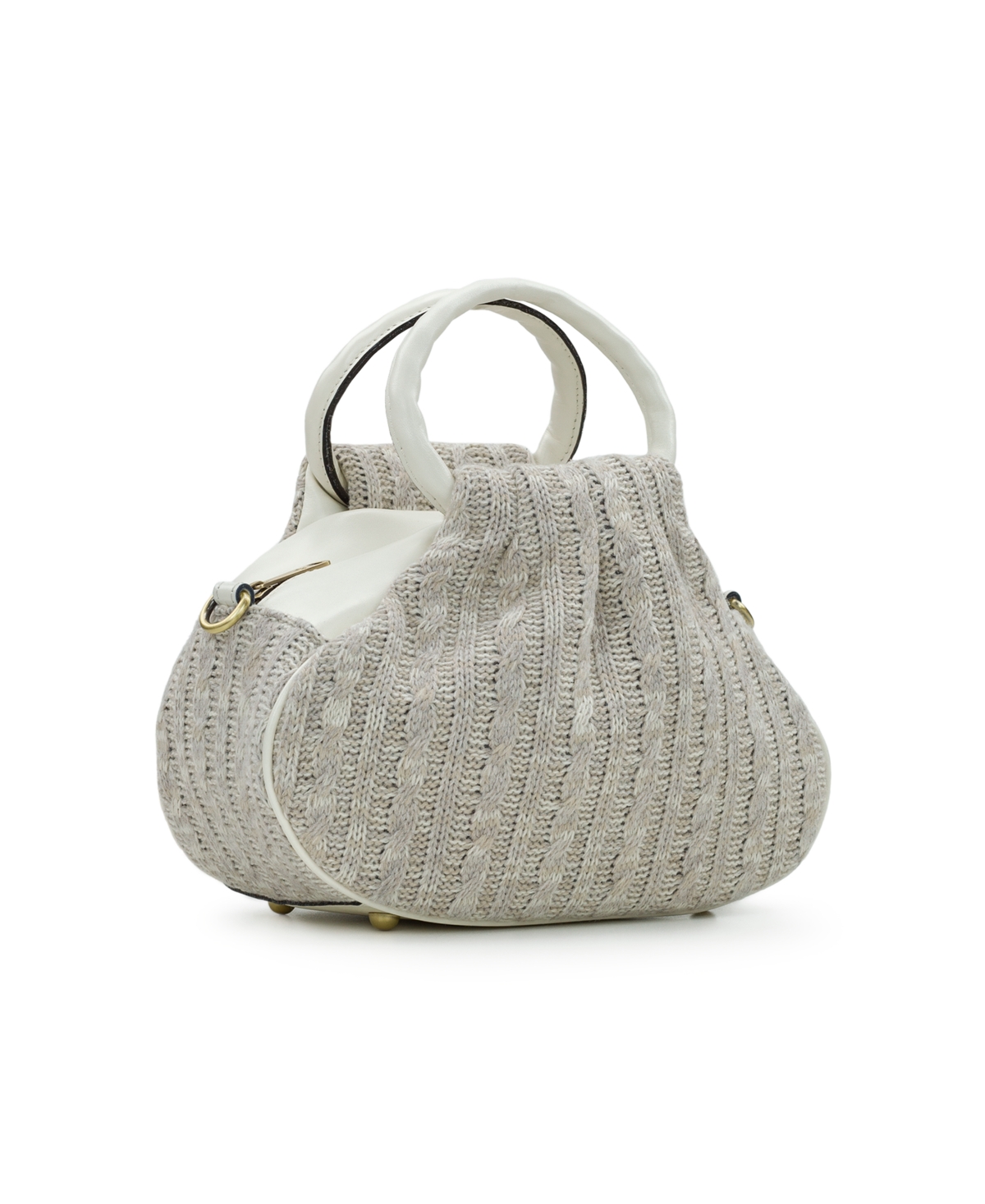 Shop Patricia Nash Milburn Knitted Crossbody Bag In Gray