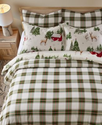 Tatum Pines Reversible 3-Pc. Duvet Cover Set, Full/Queen