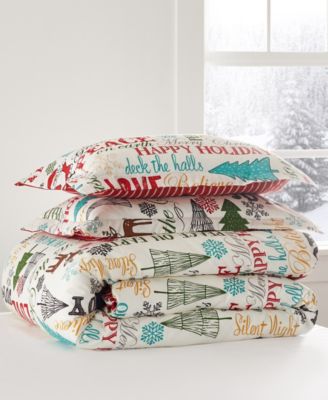 Merry Bright Santa Claus Lane Reversible 2-Pc. Duvet Cover Set, Twin