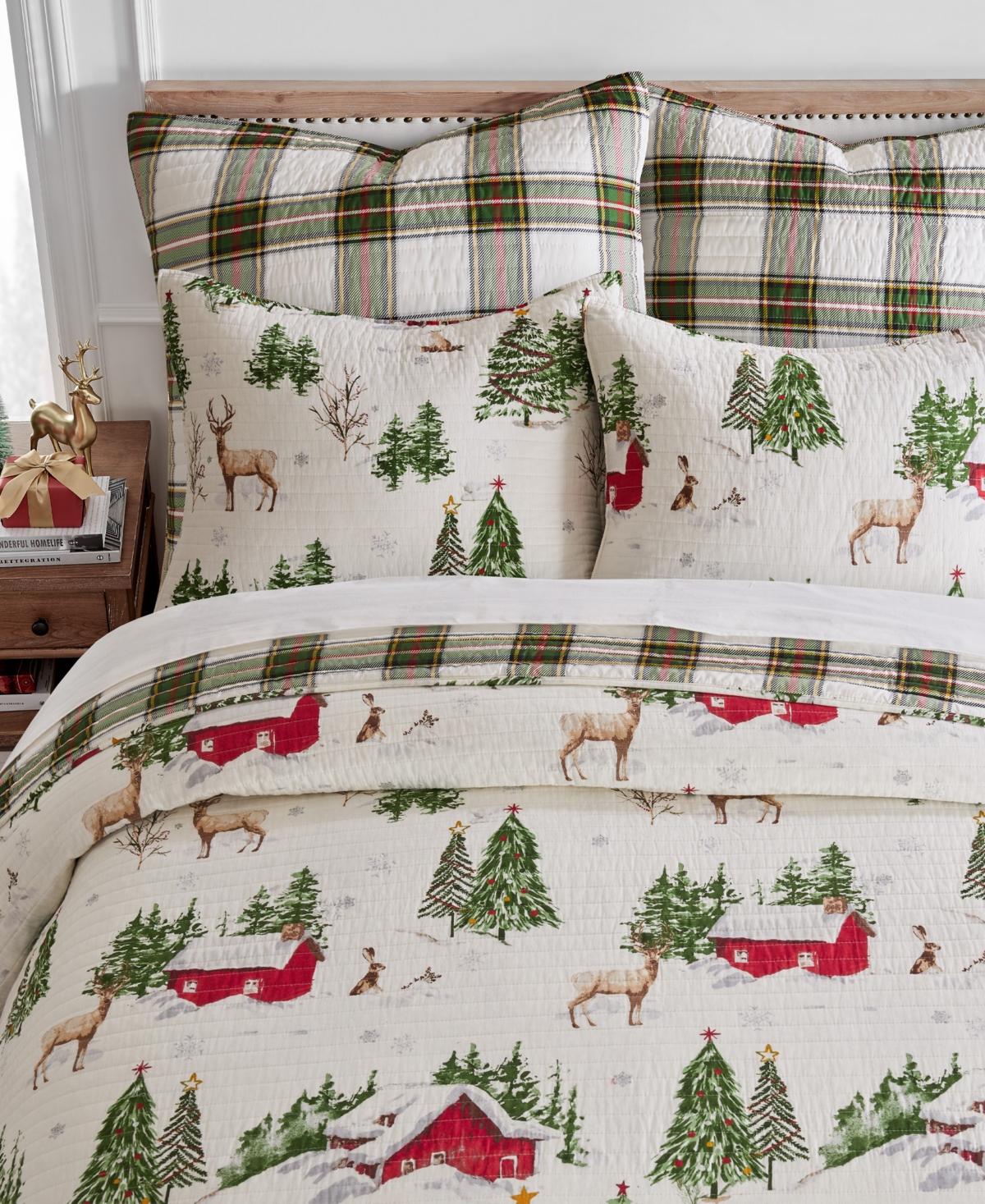 Levtex Tatum Pines Reversible 2-pc. Bedspread Set, Twin/twin Xl In Green
