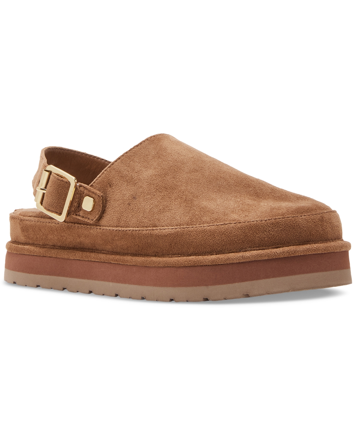 Graham Platform Slingback Clog Mules - Tan