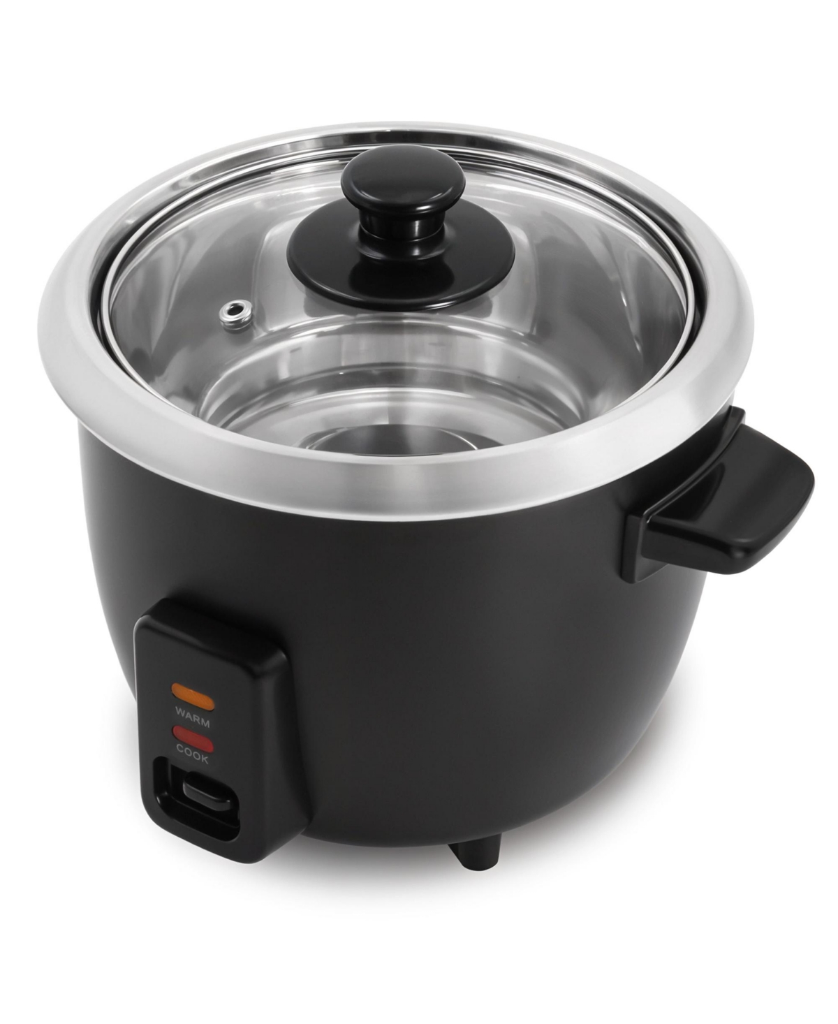 Elite Cuisine 6-cup Rice Cooker With Stainless Steel Inner Pot In Stainless Steel