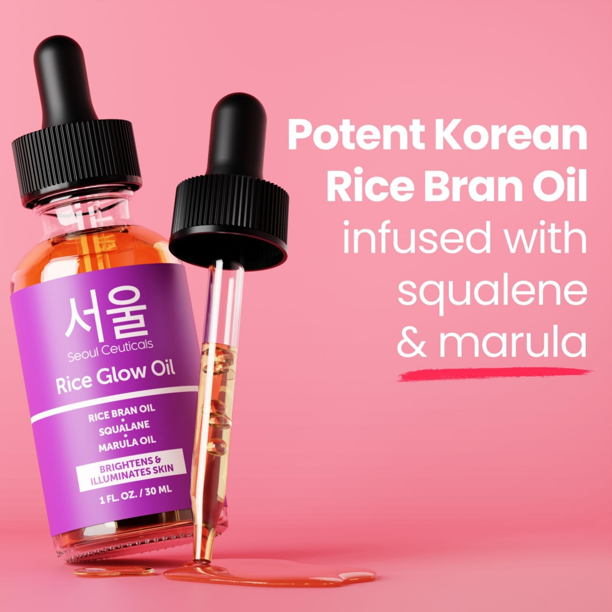 Seoul Ceuticals Korean Skin Care Rice Glow Oil K Beauty Skincare