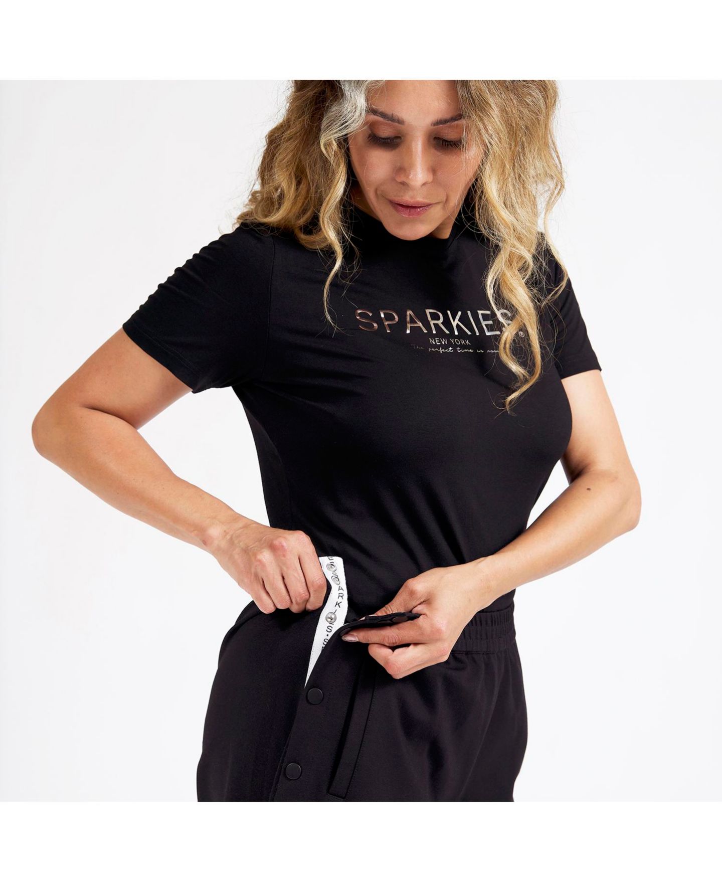 Женские брюки SPARKIES Plus Size Adaptive With Full Side Seam Opening, цвет: Чёрный — фото 6