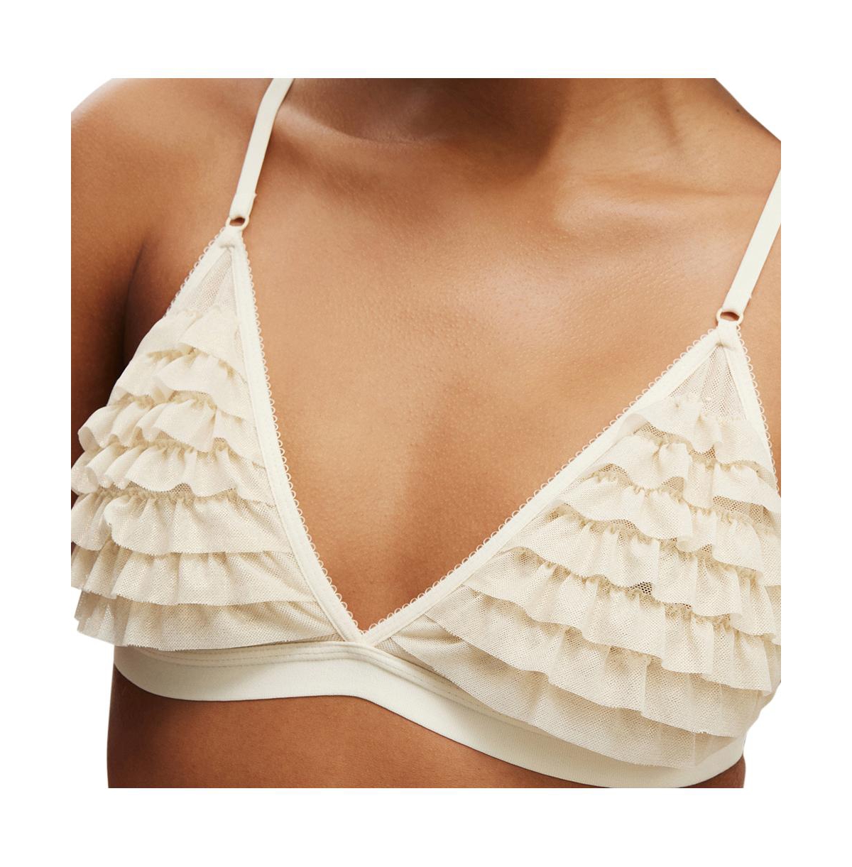 Cotton On Women's Rara Ruffle Triangle Bralette