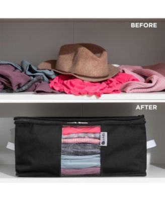 Clothes Storage Bag Organizer Set of 2 with Cedar Insert