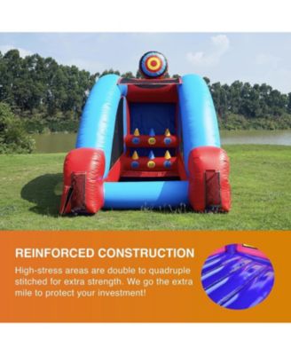Knock IT Off Archery Target Game Inflatable with Air Blower (Accessories Not Included) , Kids and Adults, Commercial Grade, Rental Game, Knock Down Targets, Toss Throwing Game, Outdoor Indoor, 15oz PVC Vinyl, 90 LBS