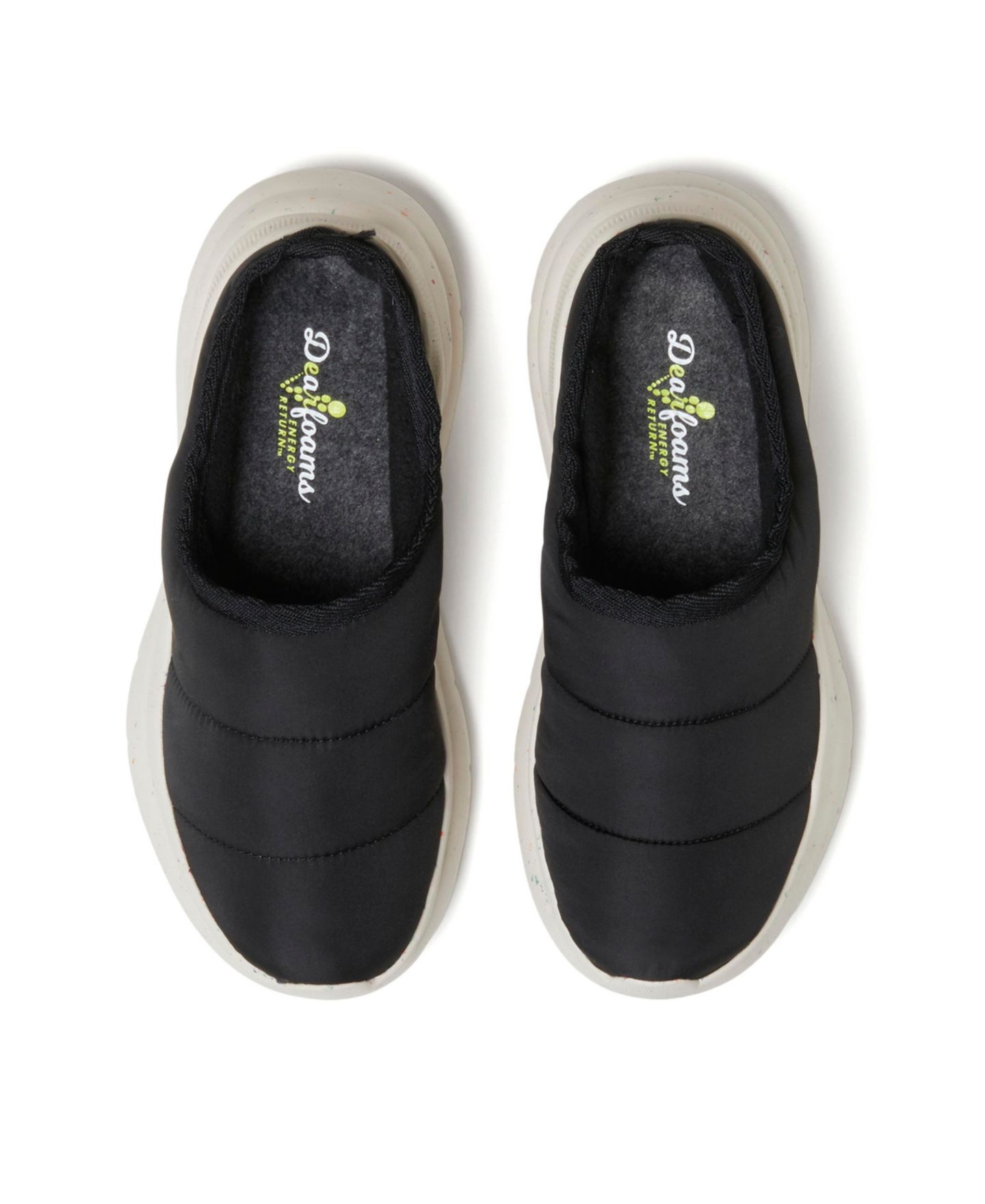 Женские сабо Dearfoams Ontario Slip-On Clog With Regnr8, цвет: Чёрный — фото 4