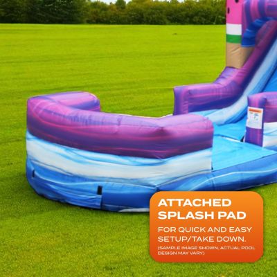 Ice Pops Bounce House Water Slide Combo with Splash Pool (with Blower)