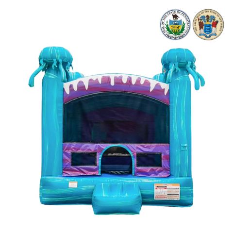 Детская игрушка Jumporange Electric 13' x 13' Commercial Grade Bounce House with Basketball Hoop, for Up to 6, Ages 5-12
