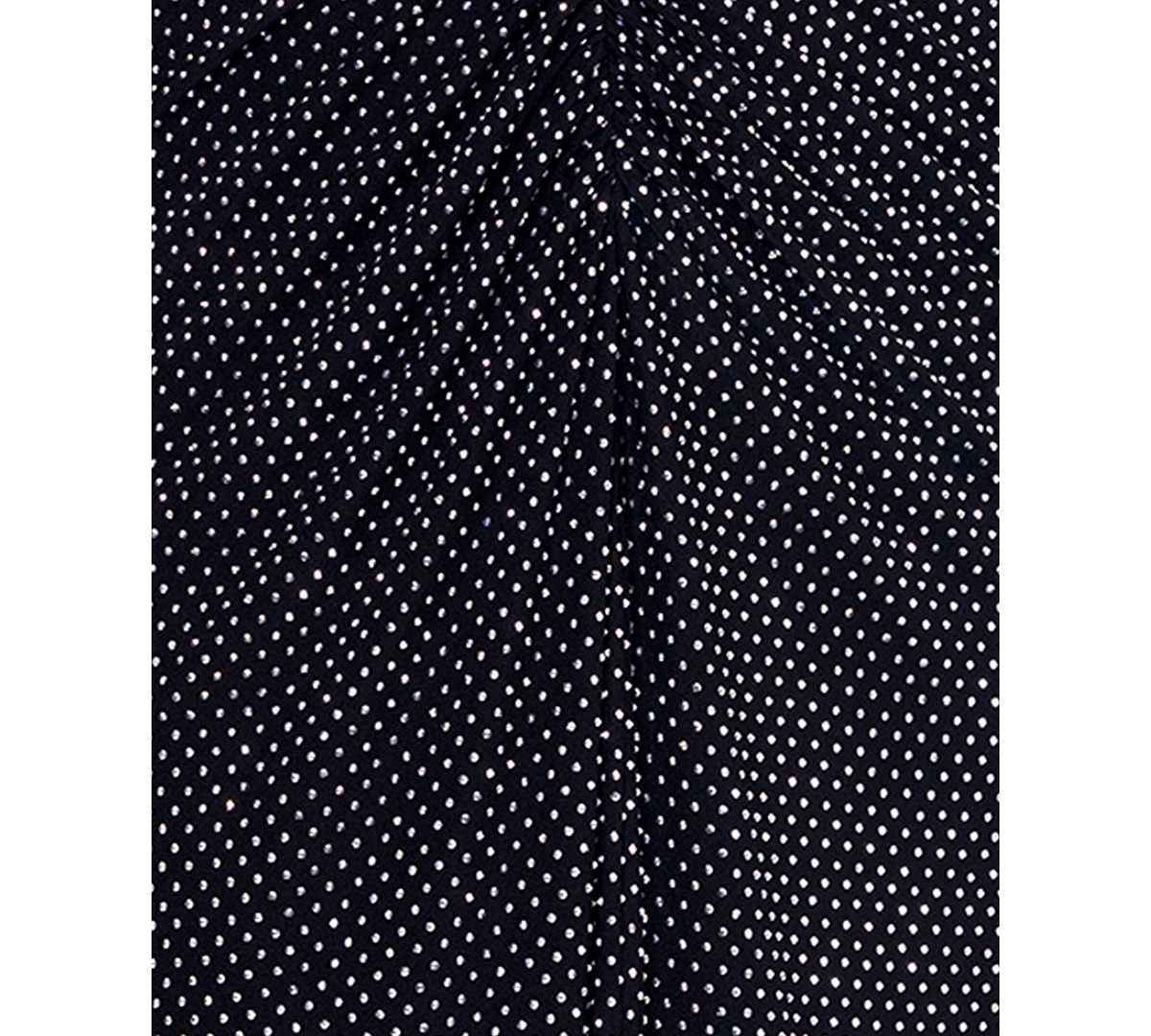Xscape Plus Size Shimmer Center-Ruched V-Neck Gown -Silver
