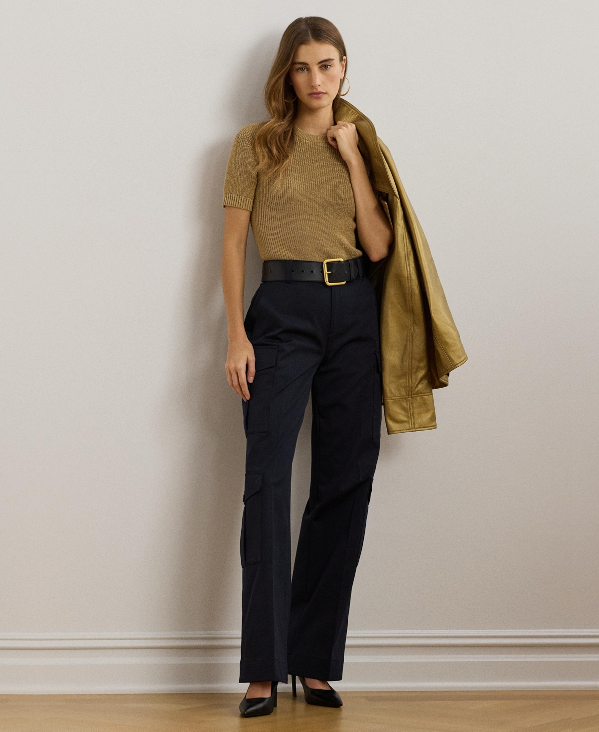 Lauren Ralph Lauren Women's Faille Cargo Pants