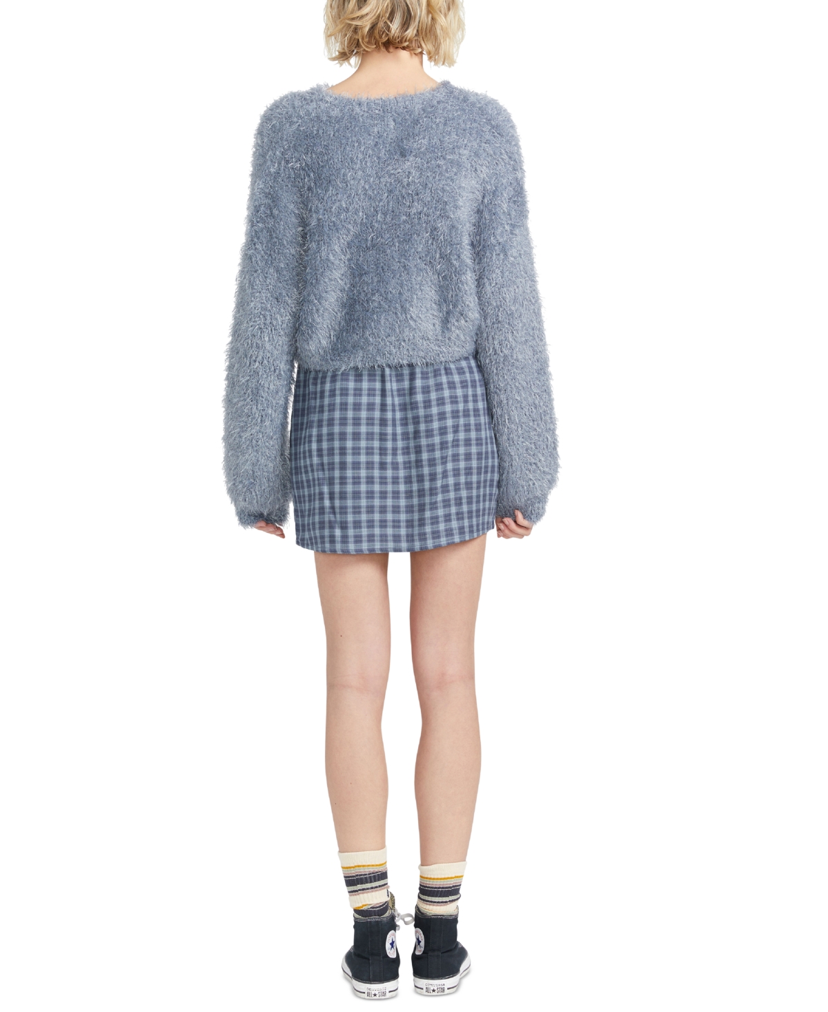VOLCOM JUNIORS' HAUTE EMBERS A-LINE MINI SKIRT 