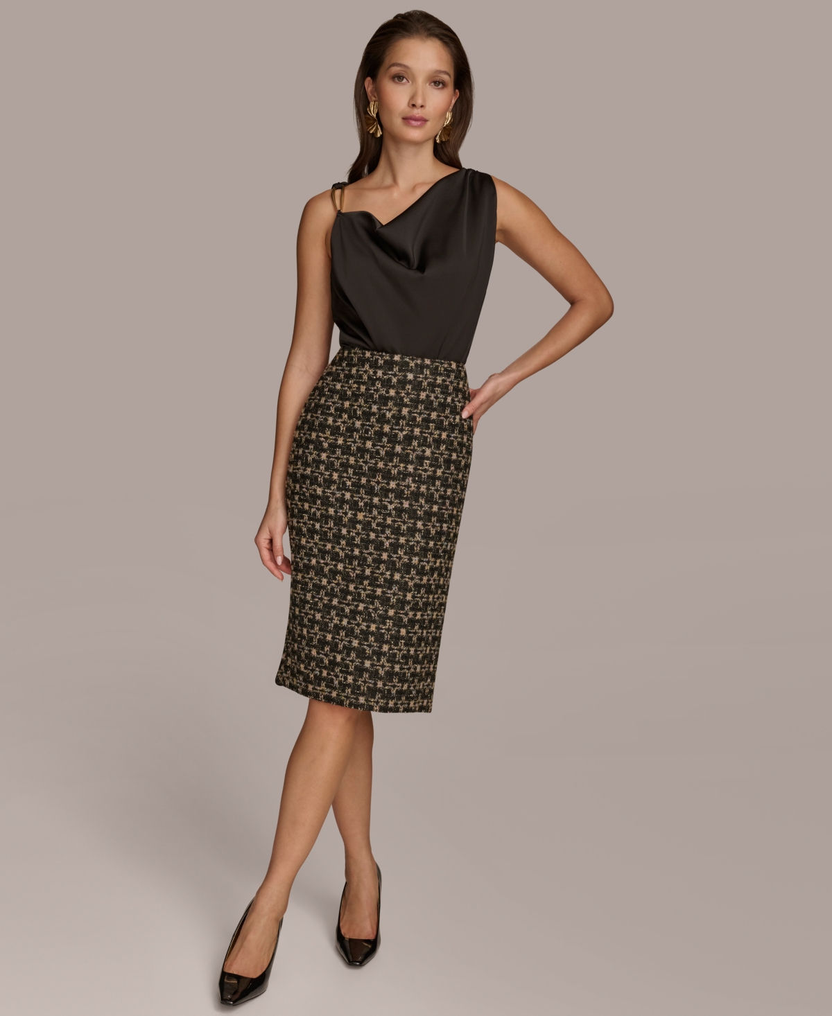 Donna Karan New York Women's Tweed Pencil Skirt