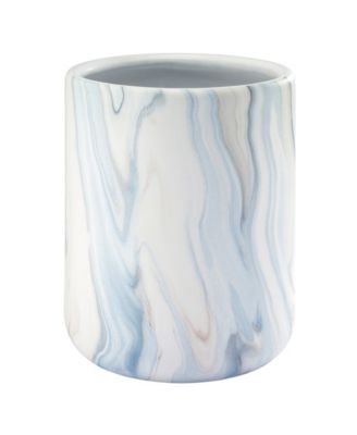 Waves Ceramic Wastebasket