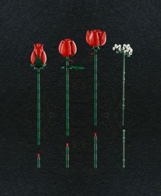 Icons Bouquet of Roses Build and Display Set 10328, 822 Pieces