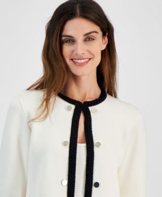 Anne Klein Women's Open-Front Cardigan 
