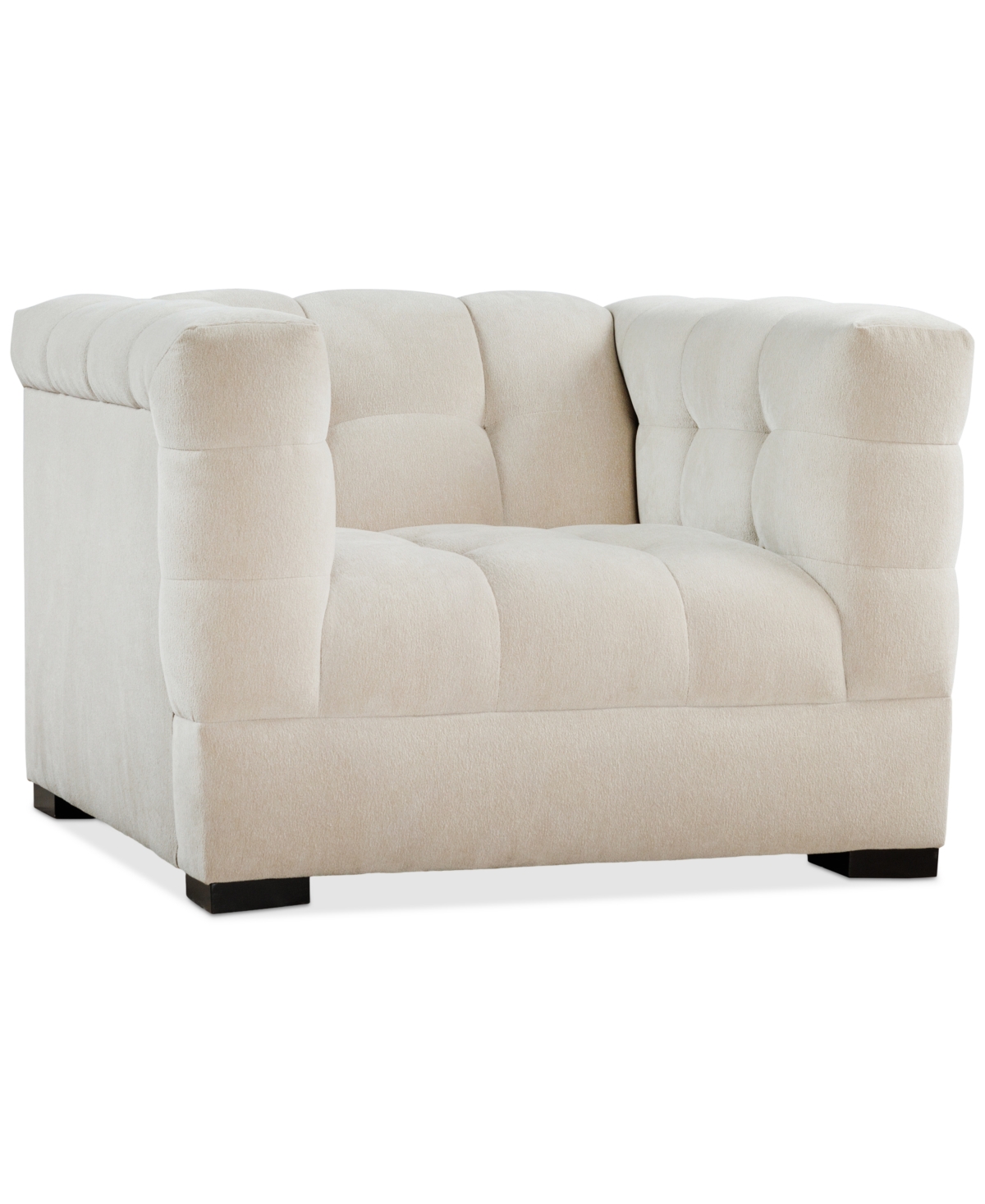Macy's Elbeth Fabric Arm Chair, Exclusively At  In Sand