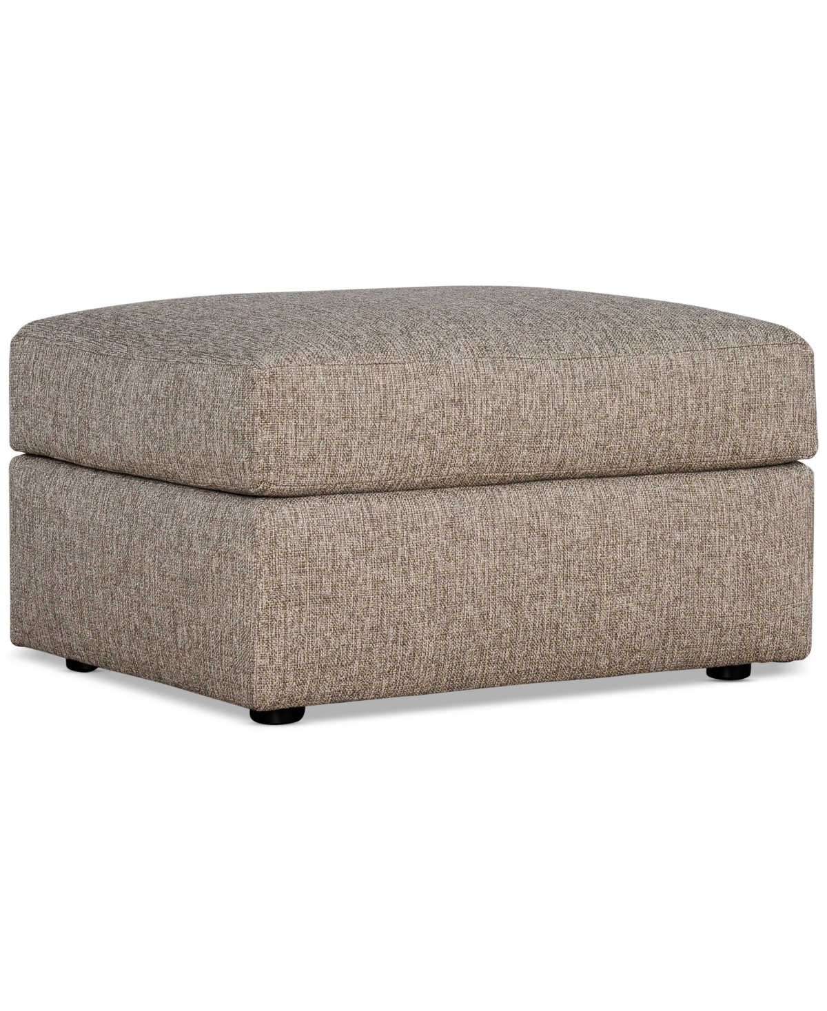 Macy's Tilmar Fabric Ottoman, Exclusively At  In Charcoal