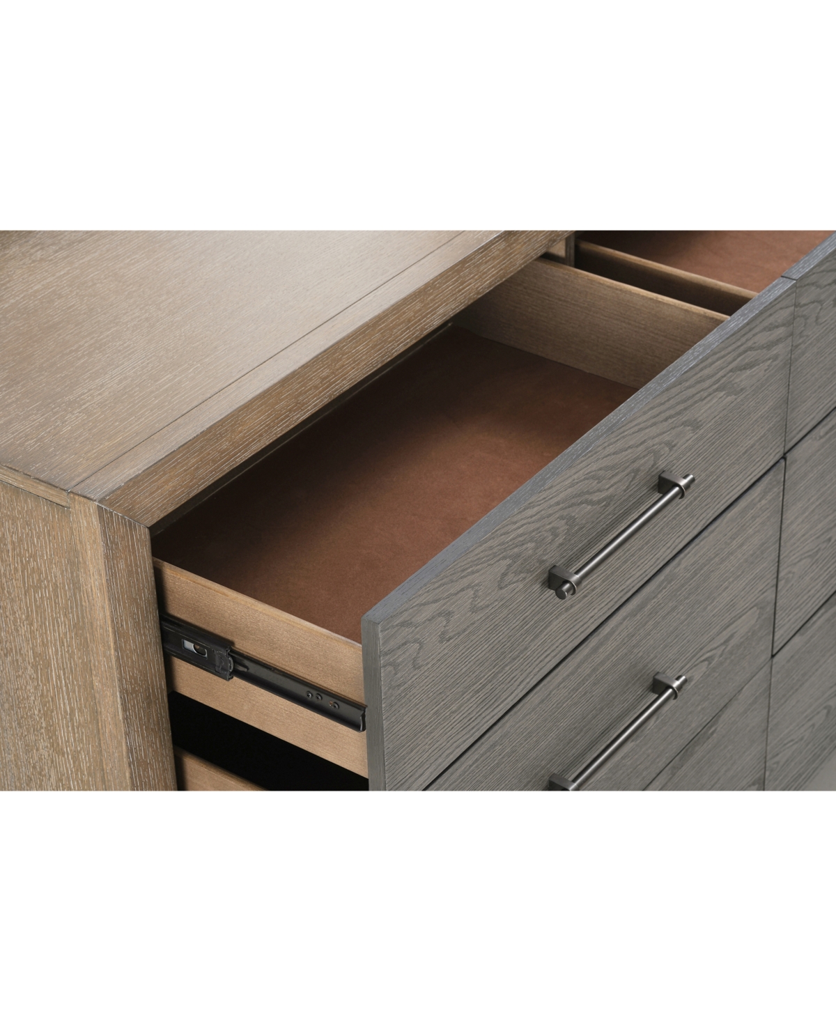 Macy's Portmore 6-drawer Dresser (with Soft Close Drawers), Created For  In Brown