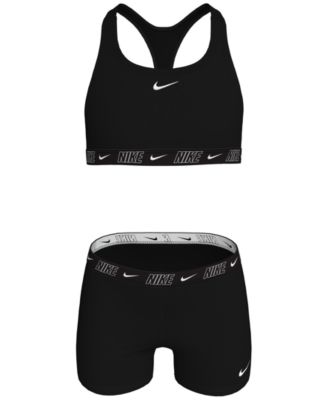 Big Girls Racerback Top & Shorts Swimsuit, 2 Piece Set