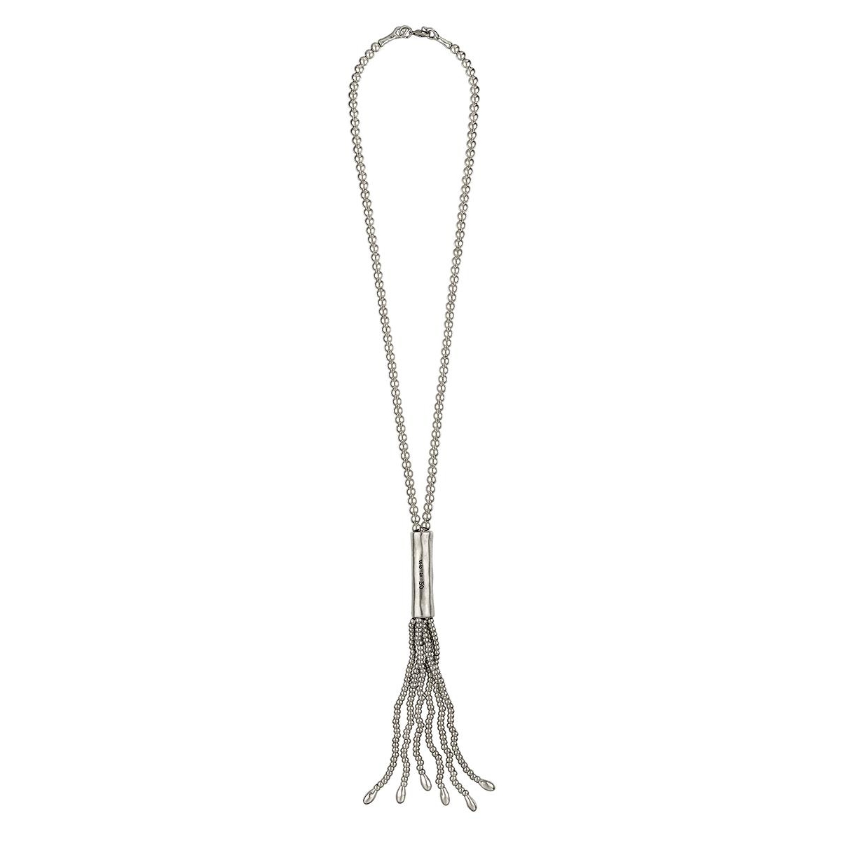 UNOde50 Sterling Silver Plated Whip Necklace - Silver