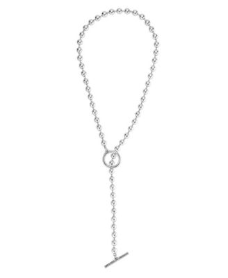 Sterling Silver Ring Logo Necklace