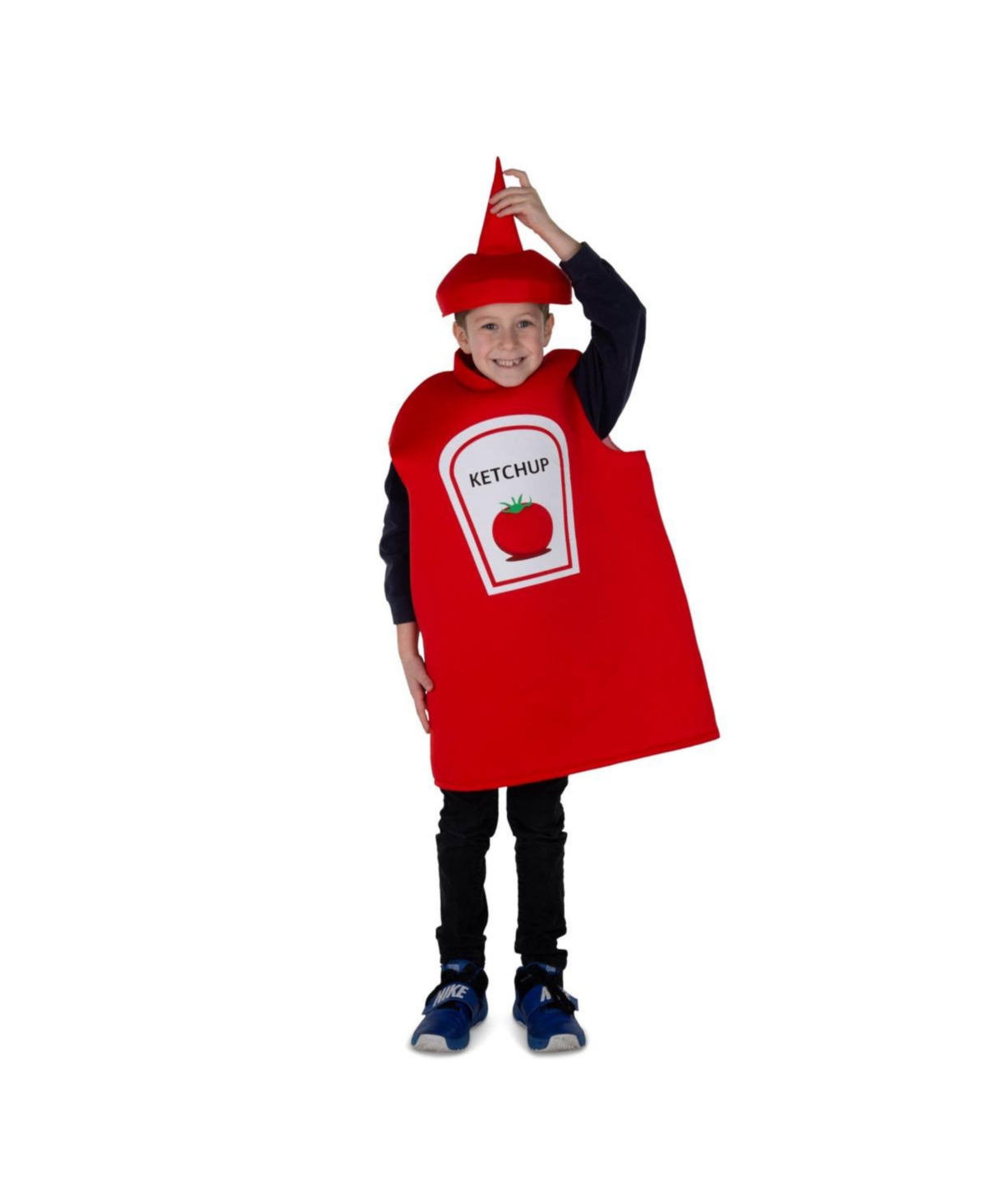 Dress Up America Ketchup Bottle Tunic & Hat Costume Set