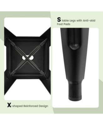 24 Inch Set of 4 Tolix Style Counter Height Barstool Stackable Chair