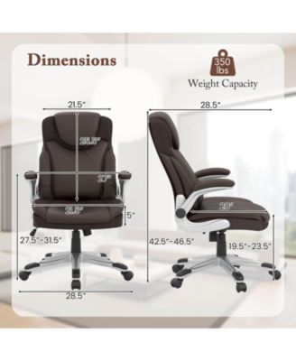 Ergonomic Office Chair PU Leather Executive Swivel