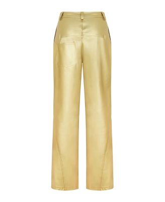 Women's High Waist Faux Leather Pants