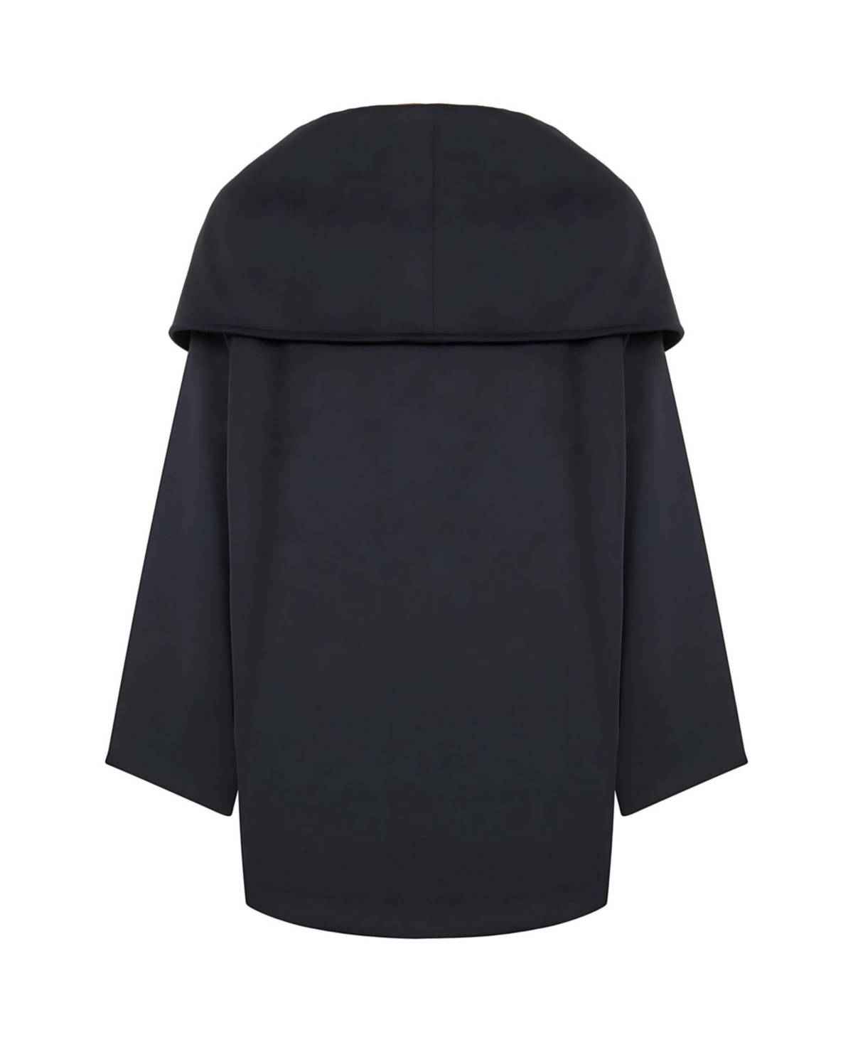 Nocturne Women's Draped Coat with Front Tie Detail