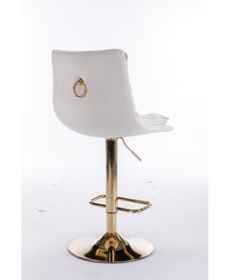 Streamdale Chrome Swivel Bar Stools Set