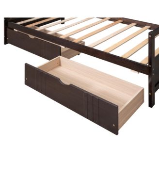 Streamdale Twin Size Daybed Wood Bed With Two Drawers